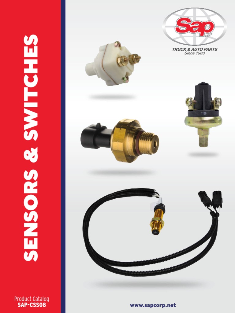 SAP CATALOG Sensors&Switches PDF Axle Manufactured Goods