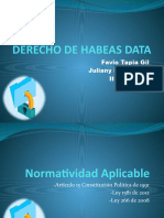 DERECHO DE HABEAS DATA