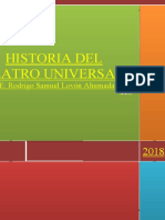 CUADERNILLO HISTORIA DEL TEATRO UNIVERSAL -TRABAJO DE RODRIGO LOVÓN 4TO D BUENO