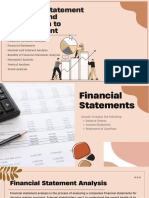 Financial Statement Analaysis and Implication To Management