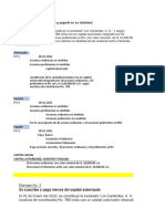 Capital autorizado, suscrito y pagado sociedad