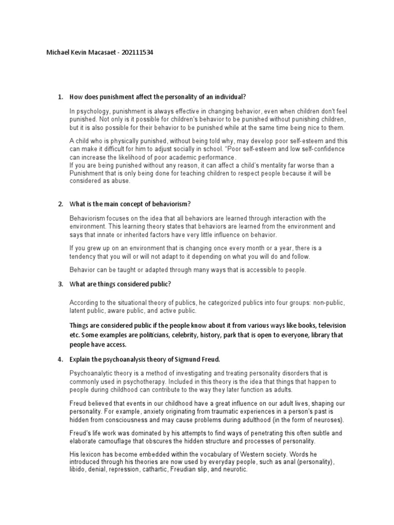 Ged0019 Quiz PDF Psychological Trauma Sigmund Freud