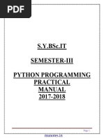 Python Manual