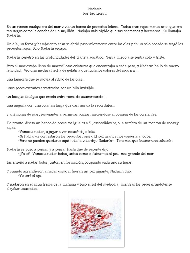 El Cuento Del Pescado Nadarín | PDF