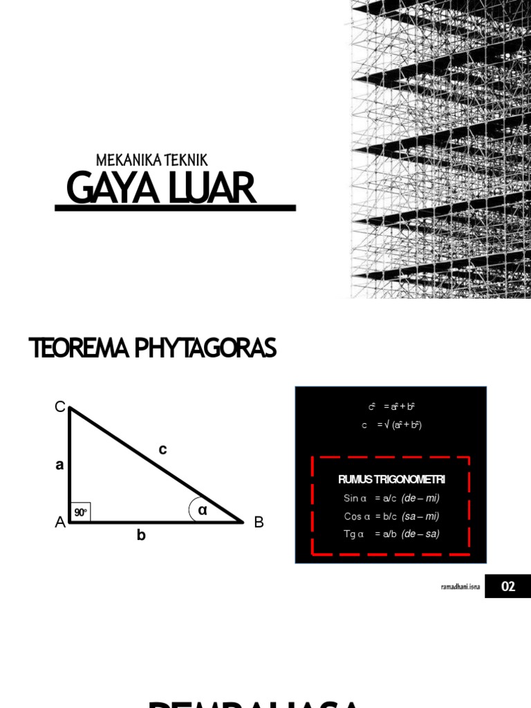 Perhitungan - Gaya Luar - Balok Sederhana Beban Terbagi Rata | PDF