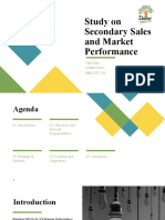 Study On Secondary Sales and Market Performance