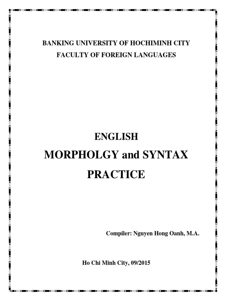 The Study of Language | PDF | Morphology (Linguistics) | Word