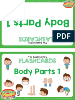 Body Parts Flashcards Set 1 BINGOBONGO