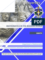 Mathematics in The Modern World - Course Guide