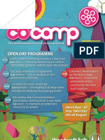 CoCamp Open Day Flyer