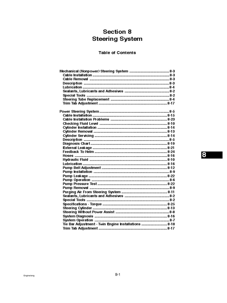Volvo Penta 3.0 GS, 4.3 GLGSGi, 5.0 GLGi, 5.7 GSGSi, 7.4 GiGSi, 8.