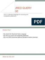 Structured Query Language - Half