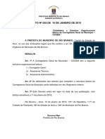 DECRETO 035-2019-Estrutura COGEM Rio Branco