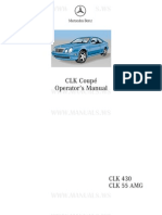 Mercedes-Benz CLK W208 Manual