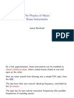 The Physics of Brass Instruments