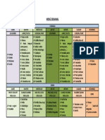 Menú Semanal