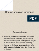 Operaciones Con Funciones