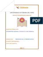 Ejemplo de Ensayo para Procesos de La Comunicación II