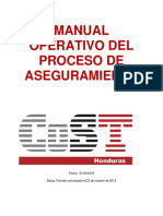Manual Aseguramiento CoST Honduras 23octubre2018