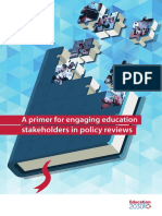 Un Manual Básico para Involucrar A Las Partes Interesadas en La Educación en Las Revisiones de Políticas