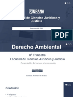 Facultad de Ciencias Jurídicas y Justicia: Segundo Ciclo 2022