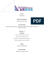 Análisis comparativo manifestaciones Ecuador 2019-2022