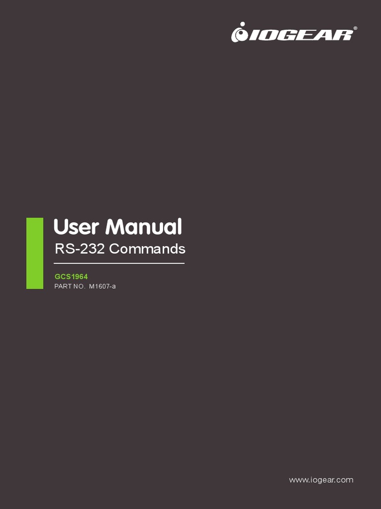 Gcs1964 Rs 232 Commands V1 Pdf Computer Keyboard Keyboard Shortcut