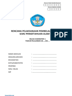 RPP 1 Lembar IPA Kelas 8 Semester 1 Ruang-Kelas.com