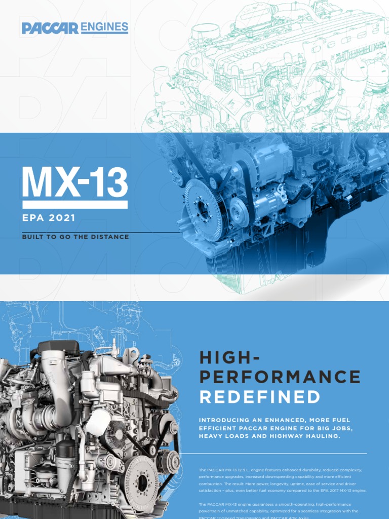 MX13-Engine-Brochure | PDF | Engines | Piston