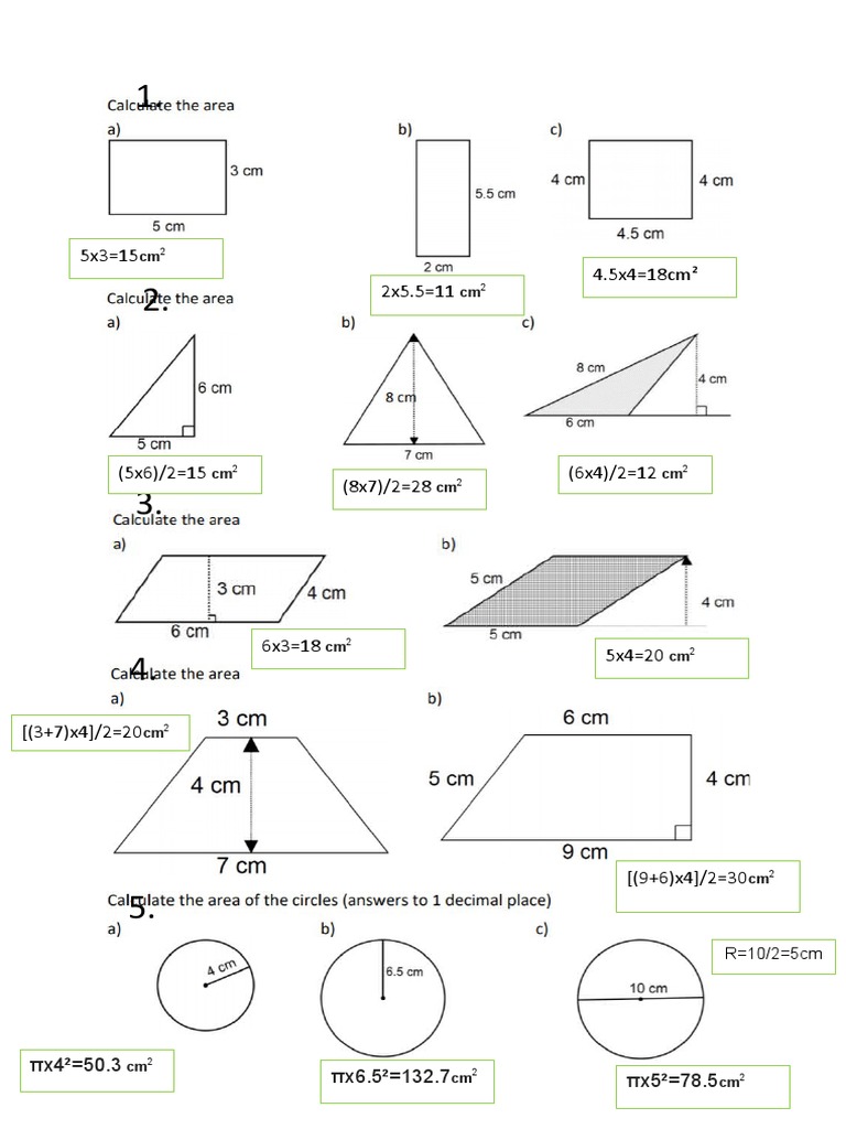 9W3 Qs | PDF | Area | Elementary Mathematics