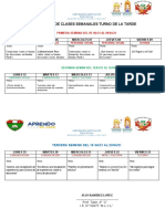 Horario Semanal