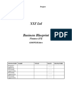 XYZ Ltd Business Blueprint Finance Document