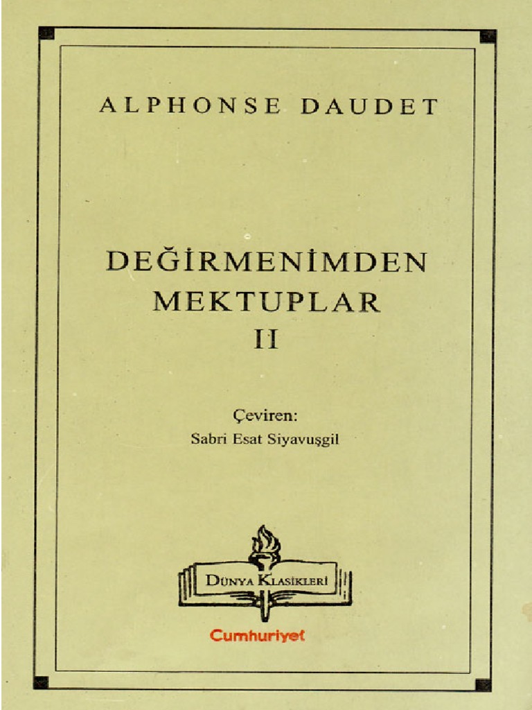 Alphonse Daudet Degirmenimden Mektuplar II PDF