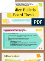 Copia de Volicy Bulletin Board Thesis by Slidesgo