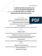 Caso clínico 1: Efectos de tratamiento integrado en fibromialgia