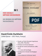 As Regras do Método Sociológico de Durkheim