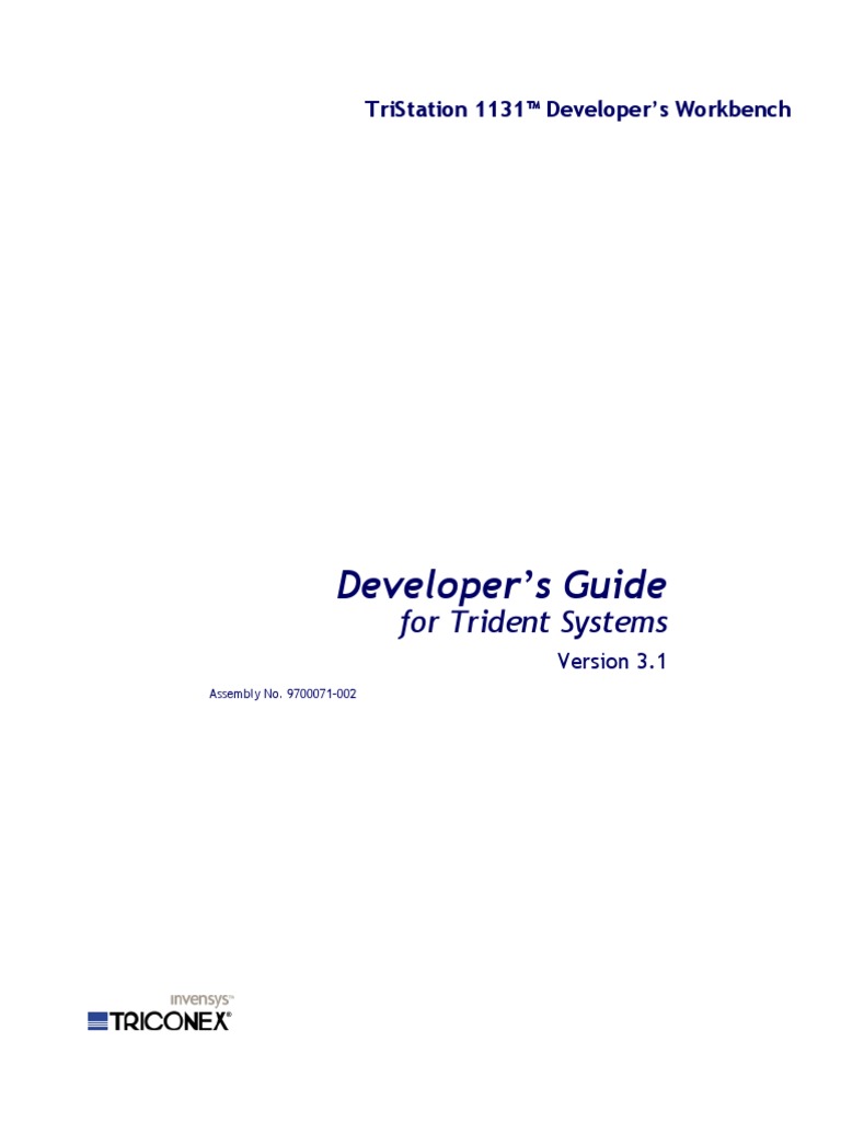 Developers Guide For Trident Tristation V3 1 Pdf Programming