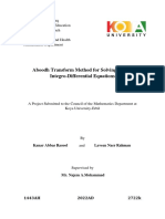 Aboodh Transform Method For Solving Partial Integro-Differential Equations