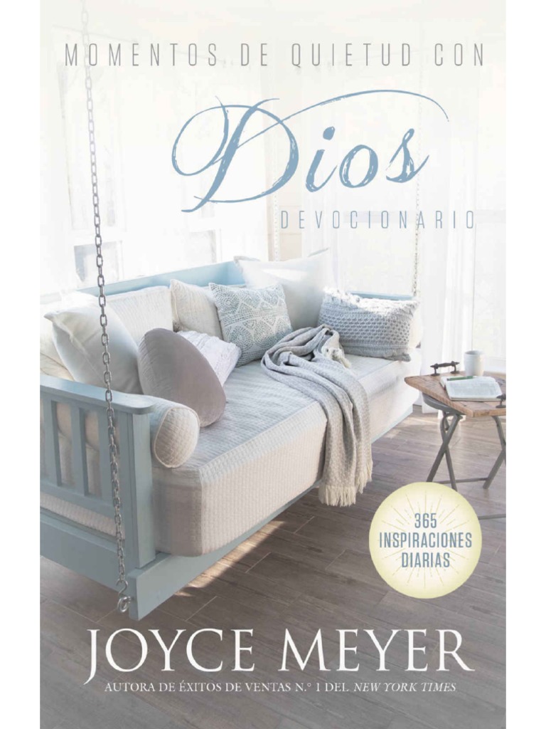 Devocional Momentos De Quietud Con Dios Joyce Meyer PDF Oraci n 