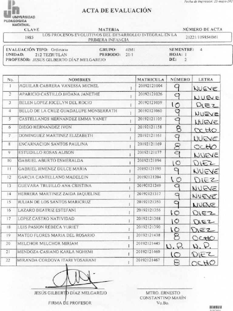 Actas Evaluacion PDF
