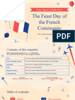 History Subject For Middle School The Feast Day of The French Community