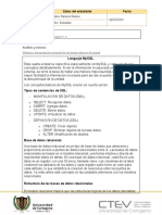 Plantilla Protocolo Individual - Unidad 4, Base de Datos