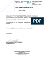 Formato Certificacion Laboral For-Mdl - 023-V1 - 9-10-2018