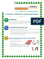 Act. 2 - Evaluamos Nuestro Aprendizaje - Sem 32