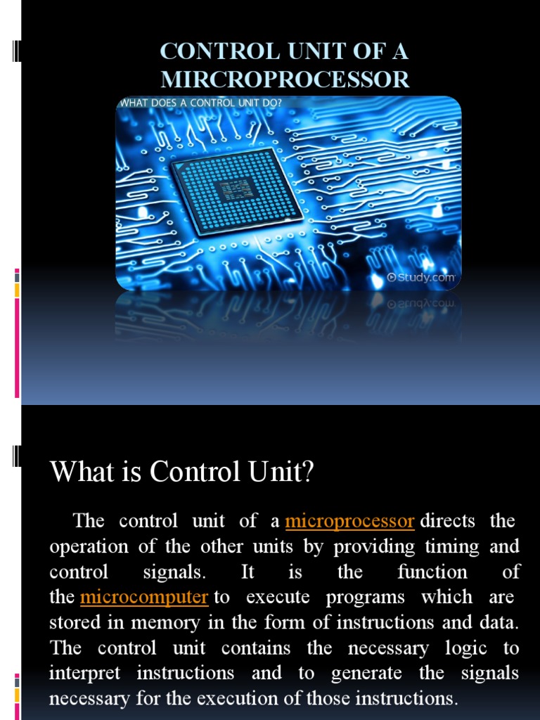 Control Unit | PDF | Central Processing Unit | Digital Technology