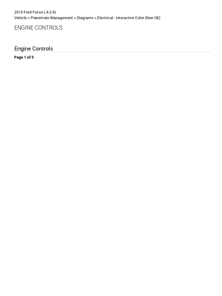 Engine Controls (Powertrain Management) - ALLDATA Repair | PDF ...