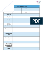 Datos personales y antecedentes del paciente