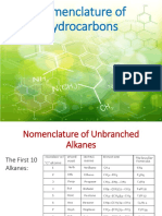 1.2 Nomenclature of Hydrocarbons