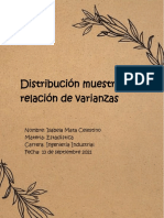 Distribución muestral de varianzas