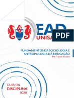 Fundamentos da Sociologia e Antropologia na Educação